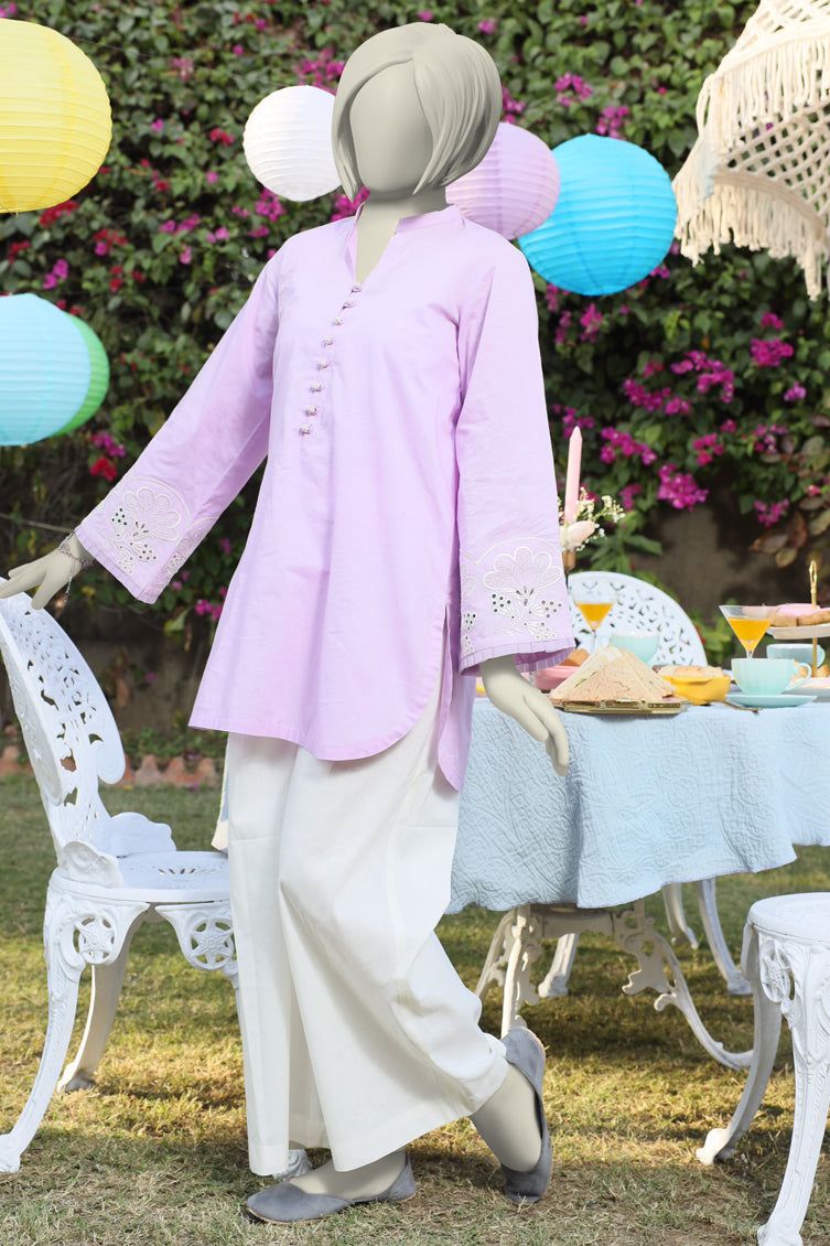Lawn Purple Kurti - J. Junaid Jamshed