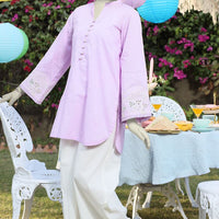 Lawn Purple Kurti - J. Junaid Jamshed
