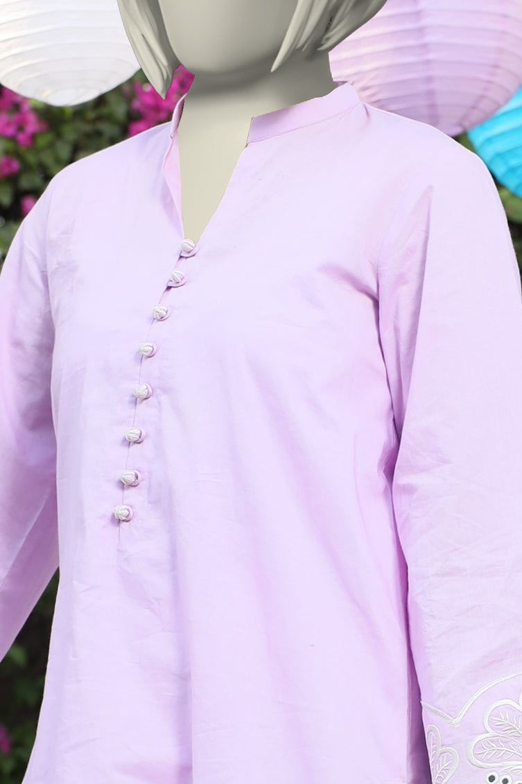 Lawn Purple Kurti - J. Junaid Jamshed