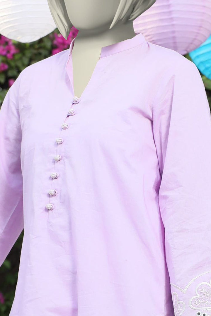 Lawn Purple Kurti - J. Junaid Jamshed