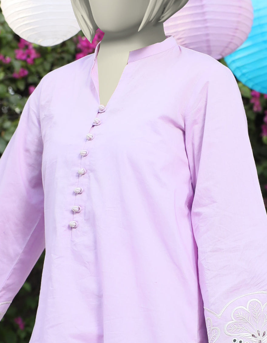 Lawn Purple Kurti - J. Junaid Jamshed