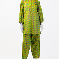 Lawn Green Kurti - J. Junaid Jamshed