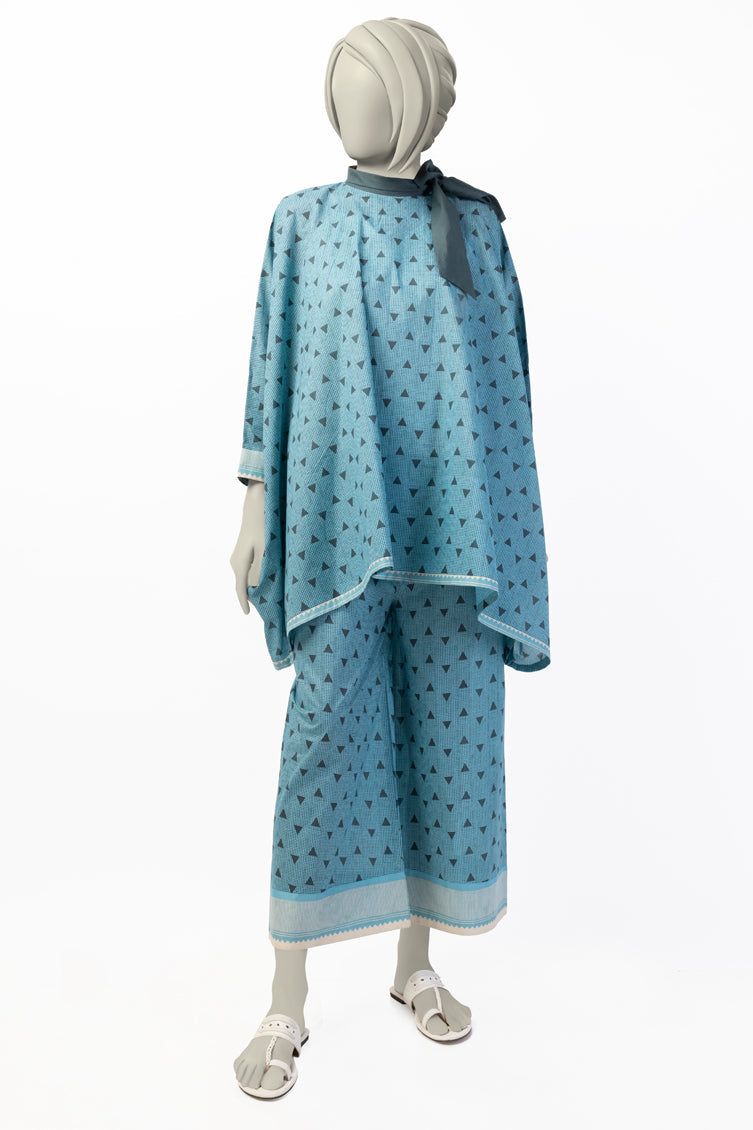 Lawn Blue Kurti - J. Junaid Jamshed