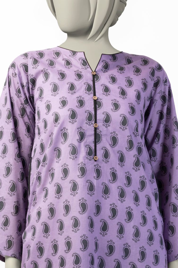 Lawn Purple Kurti - J. Junaid Jamshed