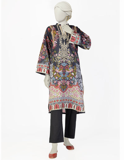 Lawn Multicolor Kurti - J. Junaid Jamshed