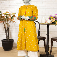 Lawn Ochre Kurti - J. Junaid Jamshed