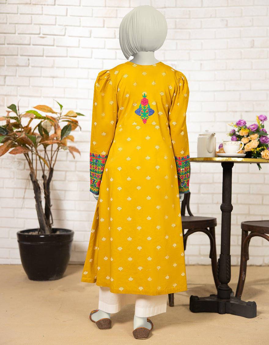 Lawn Ochre Kurti - J. Junaid Jamshed