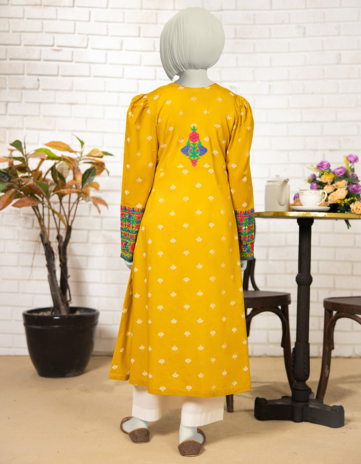 Lawn Ochre Kurti - J. Junaid Jamshed