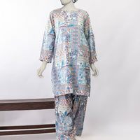 Lawn Multicolor Kurti - J. Junaid Jamshed