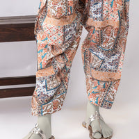 Lawn Multicolor Trouser - J. Junaid Jamshed