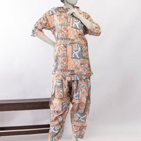 Lawn Multicolor Kurti - J. Junaid Jamshed