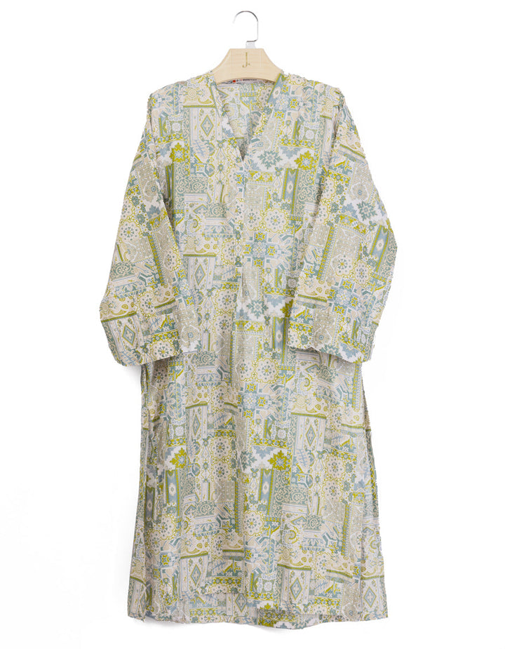 Lawn Multicolor Kurti - J. Junaid Jamshed