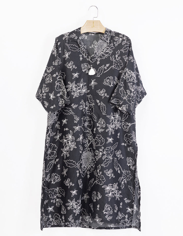 Lawn Black Kurti - J. Junaid Jamshed