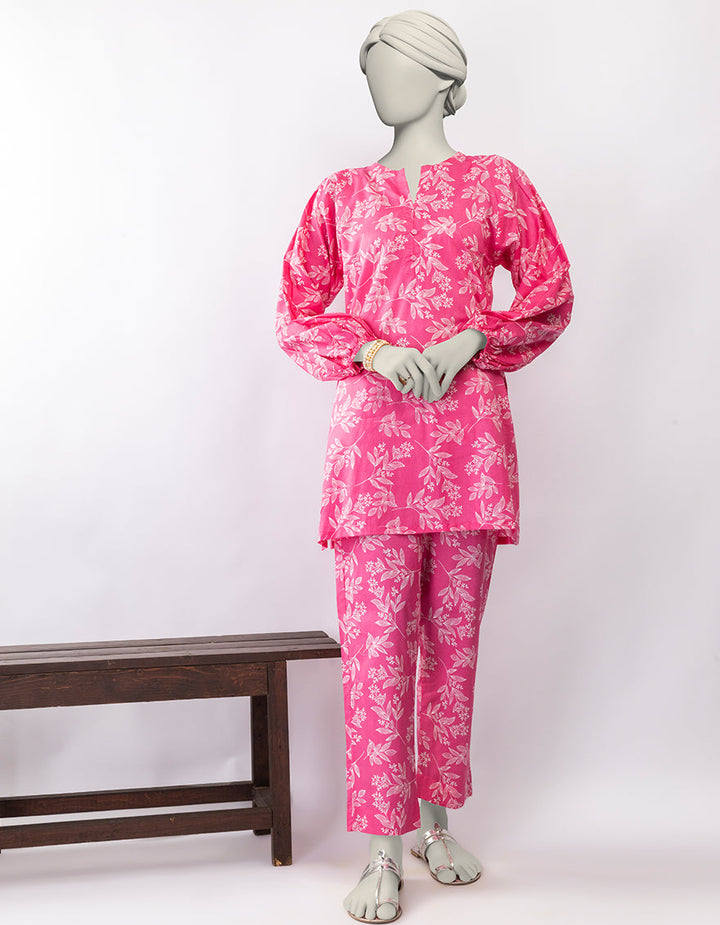 Lawn Pink Kurti - J. Junaid Jamshed