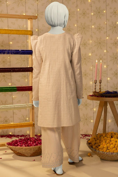 Dobby White Stitched Suit - J. Junaid Jamshed