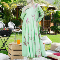 Lawn Green Kurti - J. Junaid Jamshed
