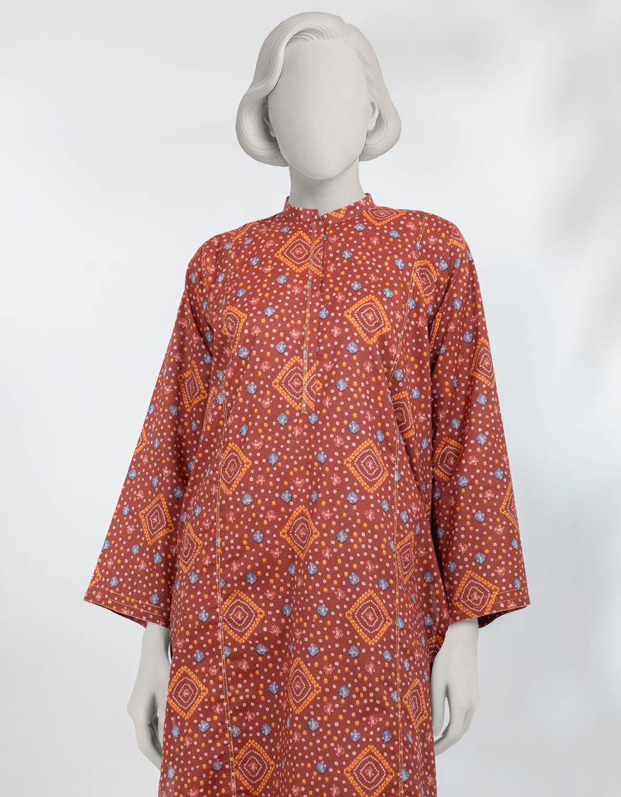 Lawn Multicolor Kurti - J. Junaid Jamshed