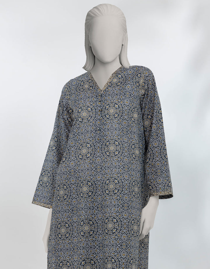 Lawn Black Kurti - J. Junaid Jamshed