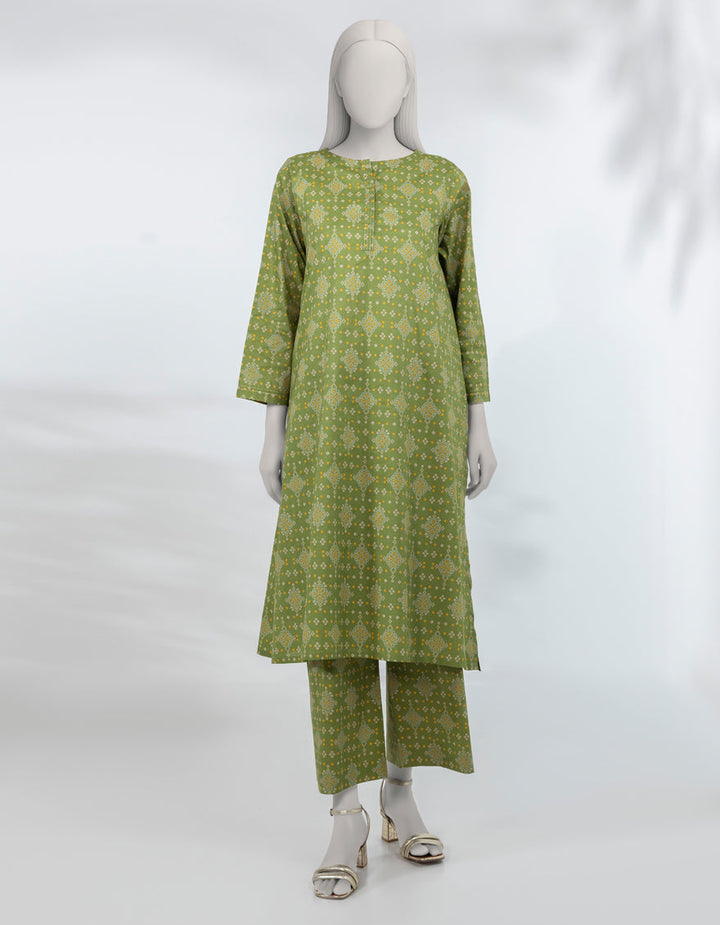 Lawn Green Kurti - J. Junaid Jamshed