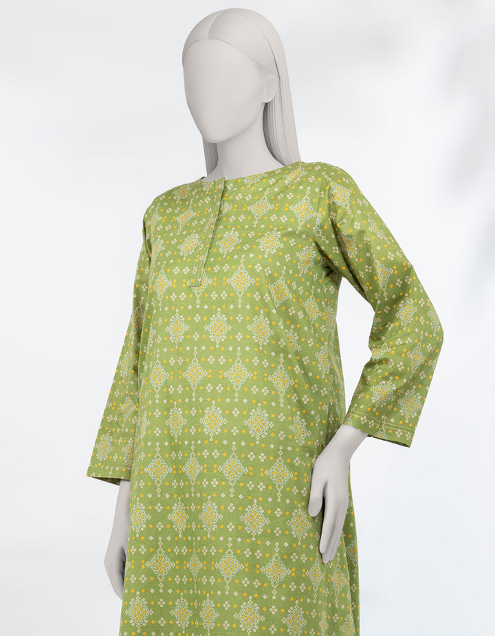 Lawn Green Kurti - J. Junaid Jamshed