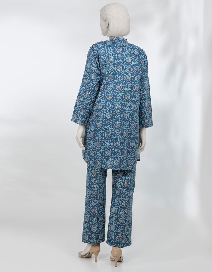 Lawn Blue Kurti - J. Junaid Jamshed