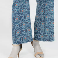 Lawn Blue Trouser - J. Junaid Jamshed