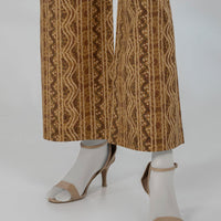 Lawn Brown Trouser - J. Junaid Jamshed