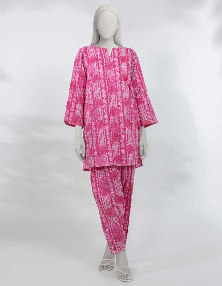 Lawn Pink Kurti - J. Junaid Jamshed