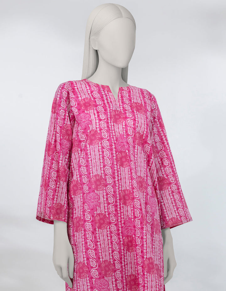Lawn Pink Kurti - J. Junaid Jamshed