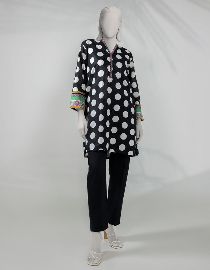 Lawn Black Kurti - J. Junaid Jamshed