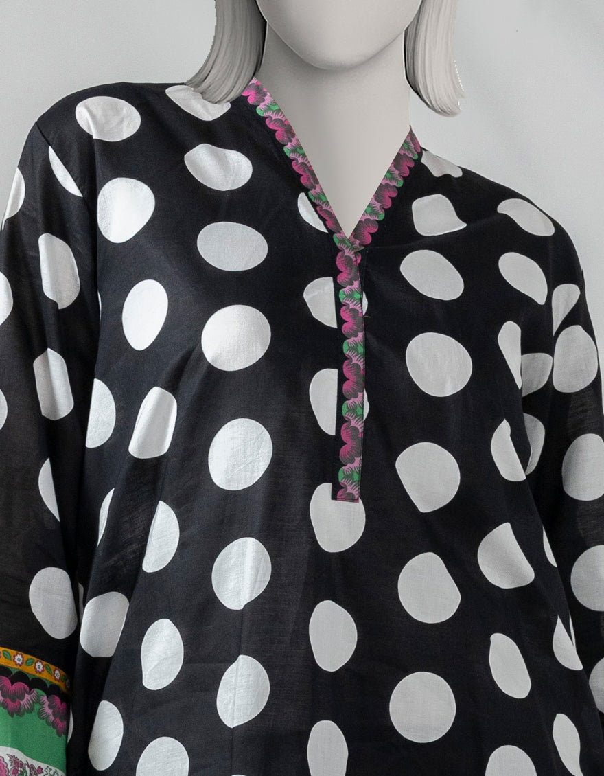 Lawn Black Kurti - J. Junaid Jamshed