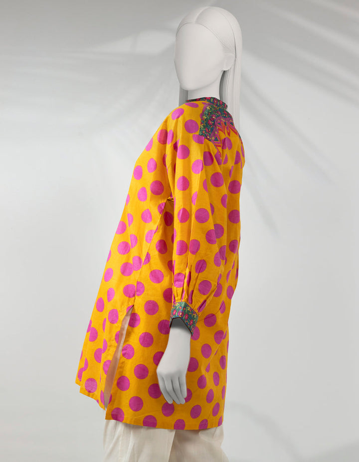 Lawn Orange Kurti - J. Junaid Jamshed