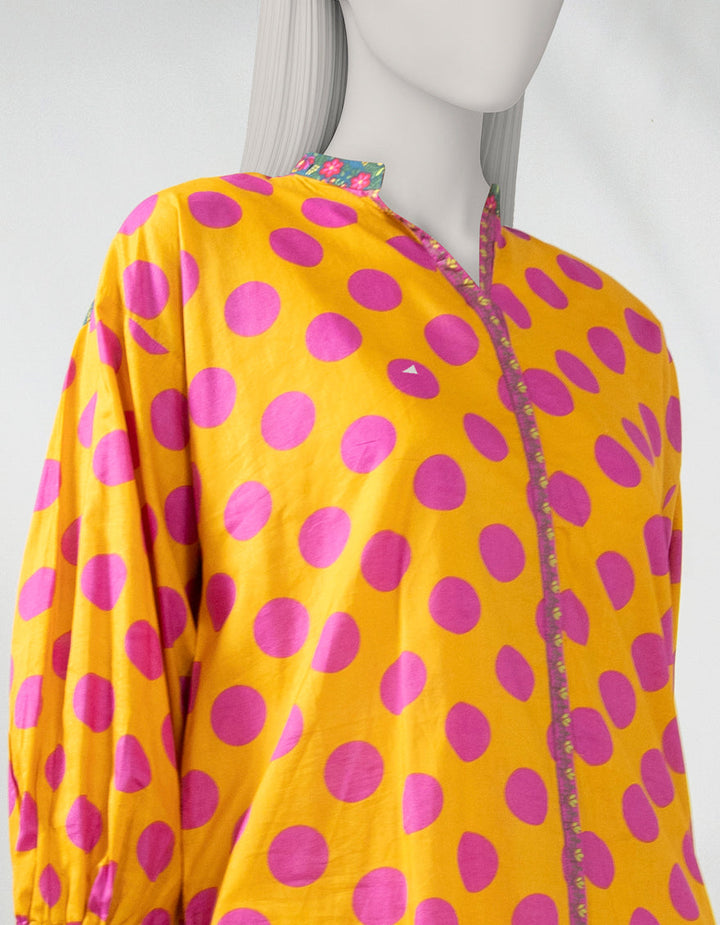 Lawn Orange Kurti - J. Junaid Jamshed