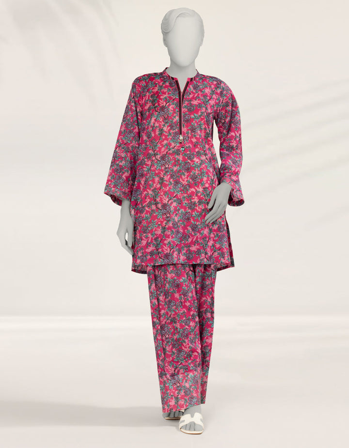 Lawn Pink Kurti - J. Junaid Jamshed