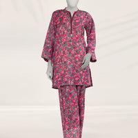Lawn Pink Kurti - J. Junaid Jamshed