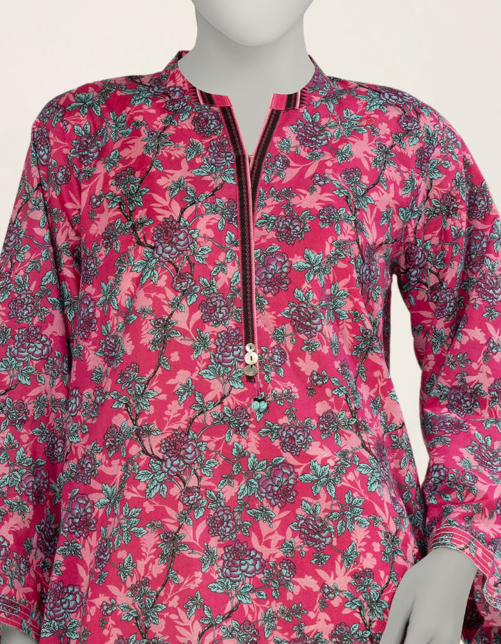 Lawn Pink Kurti - J. Junaid Jamshed