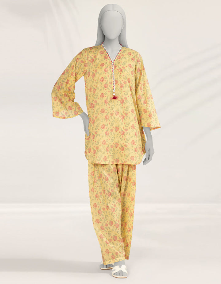 Lawn Lemon Kurti - J. Junaid Jamshed