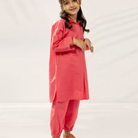 Khaddar Pink Stitched Suit - J. Junaid Jamshed