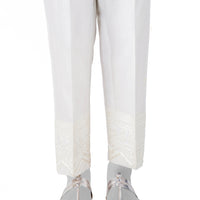 Lawn White Trouser - J. Junaid Jamshed