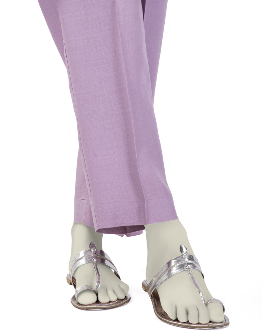 Raw Silk Lilac Trouser - J. Junaid Jamshed