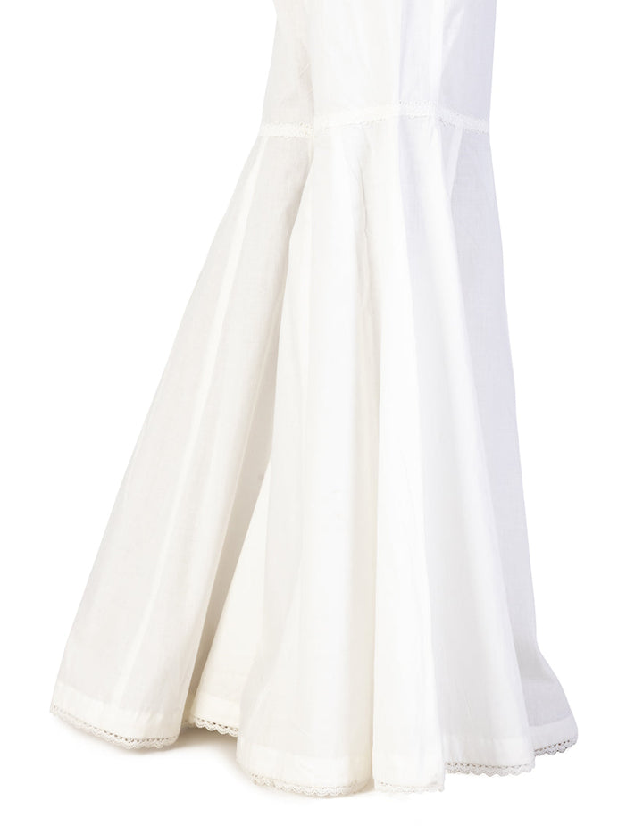Lawn Off White Gharara - J. Junaid Jamshed