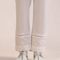 Lawn White Trouser - J. Junaid Jamshed