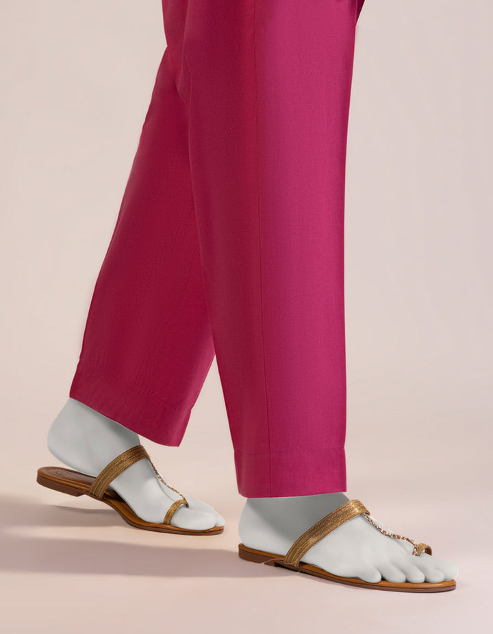 Lawn Pink Trouser - J. Junaid Jamshed