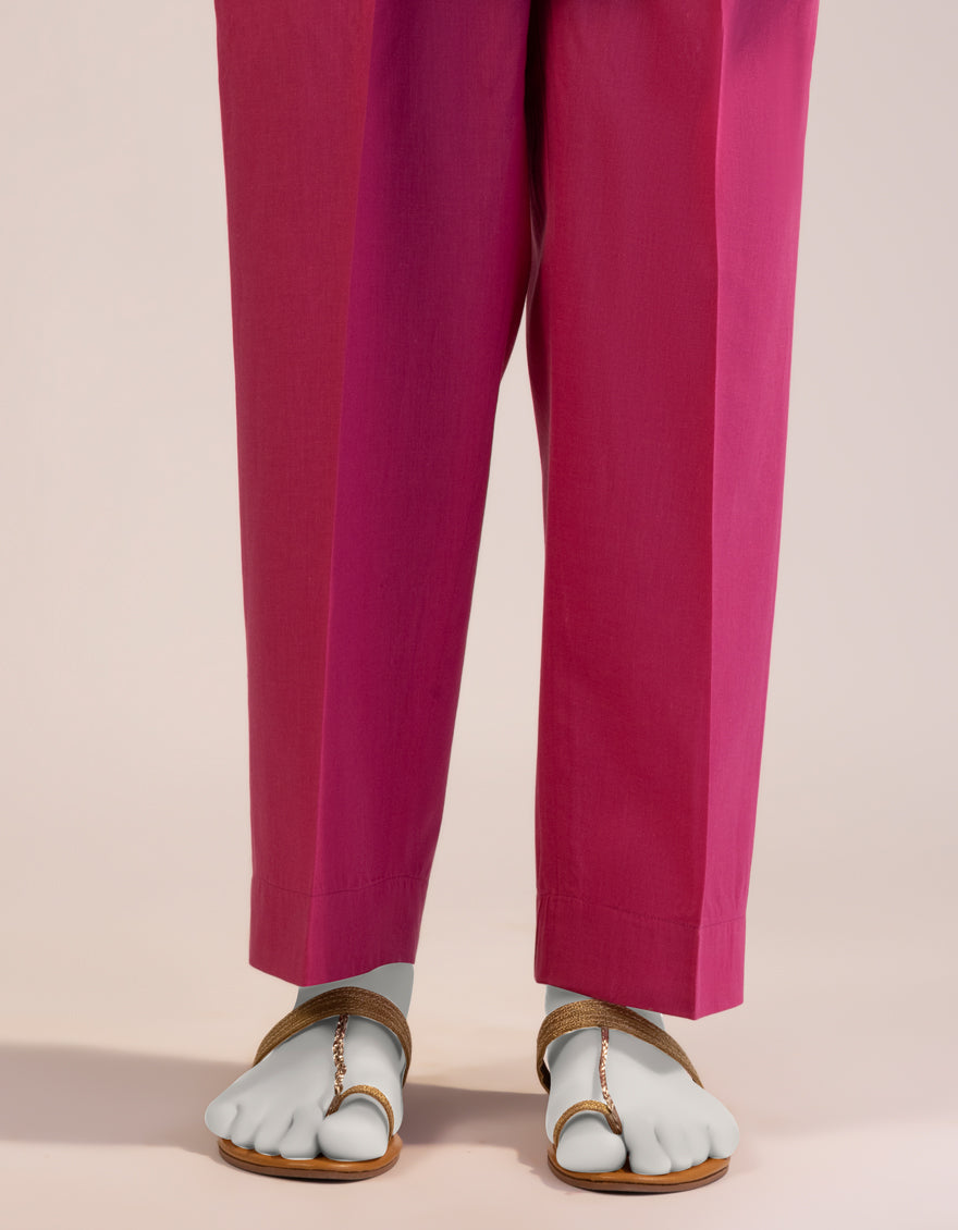 Lawn Pink Trouser - J. Junaid Jamshed