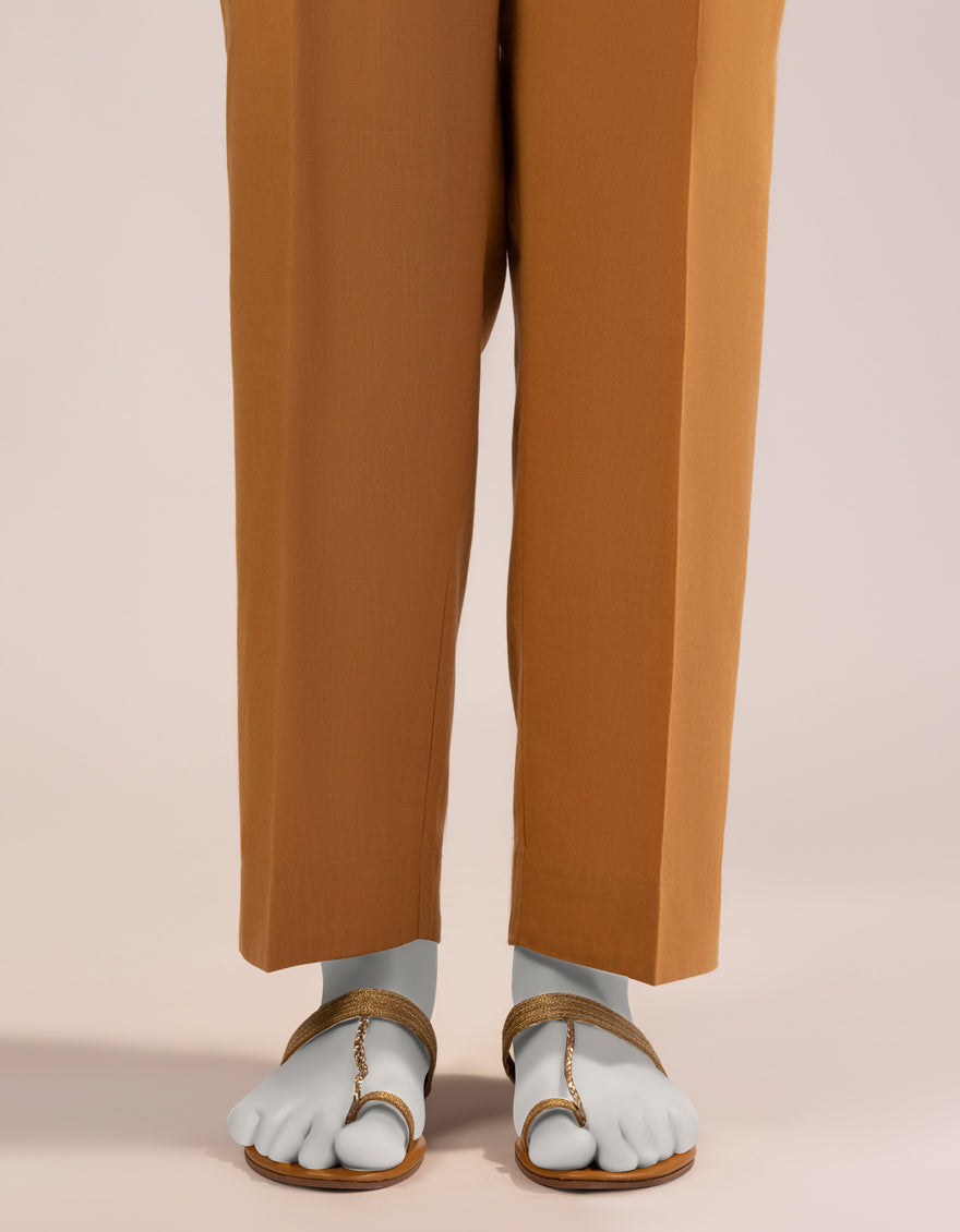 Lawn Mustard Trouser - J. Junaid Jamshed