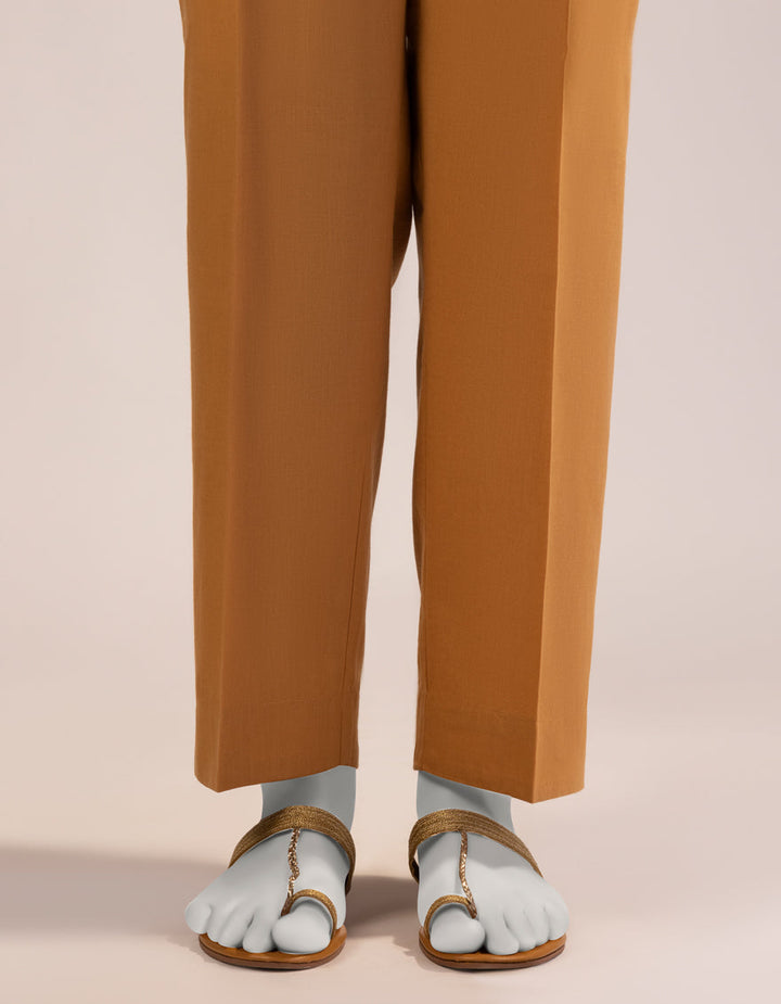 Lawn Mustard Trouser - J. Junaid Jamshed