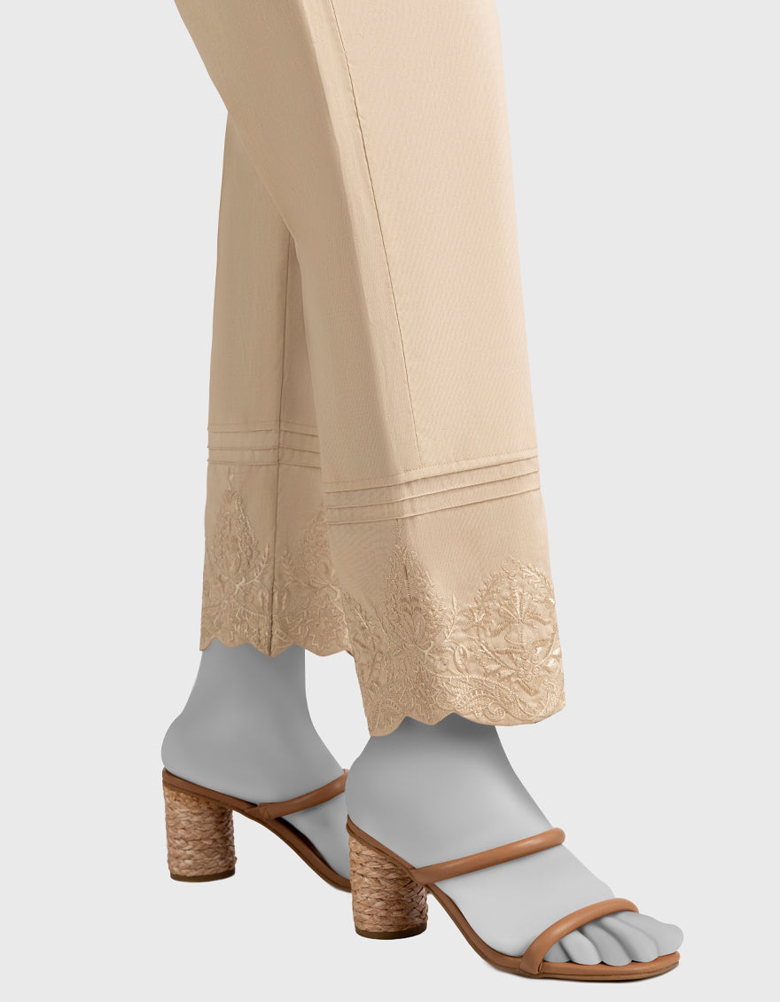 Cambric Beige Trouser - J. Junaid Jamshed