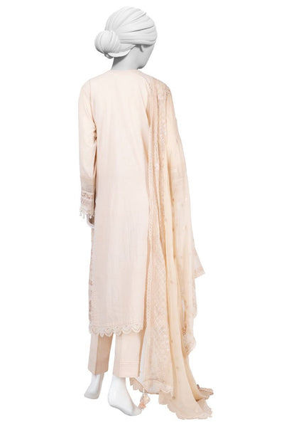 Lawn Brown Stitched Suit - J. Junaid Jamshed