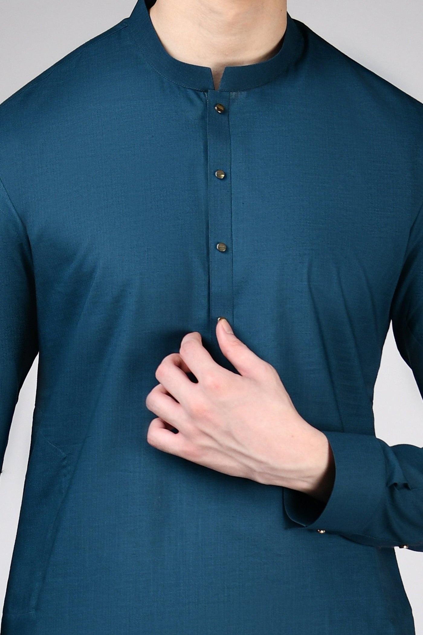 Cotton Green Shalwar Kameez - J. Junaid Jamshed