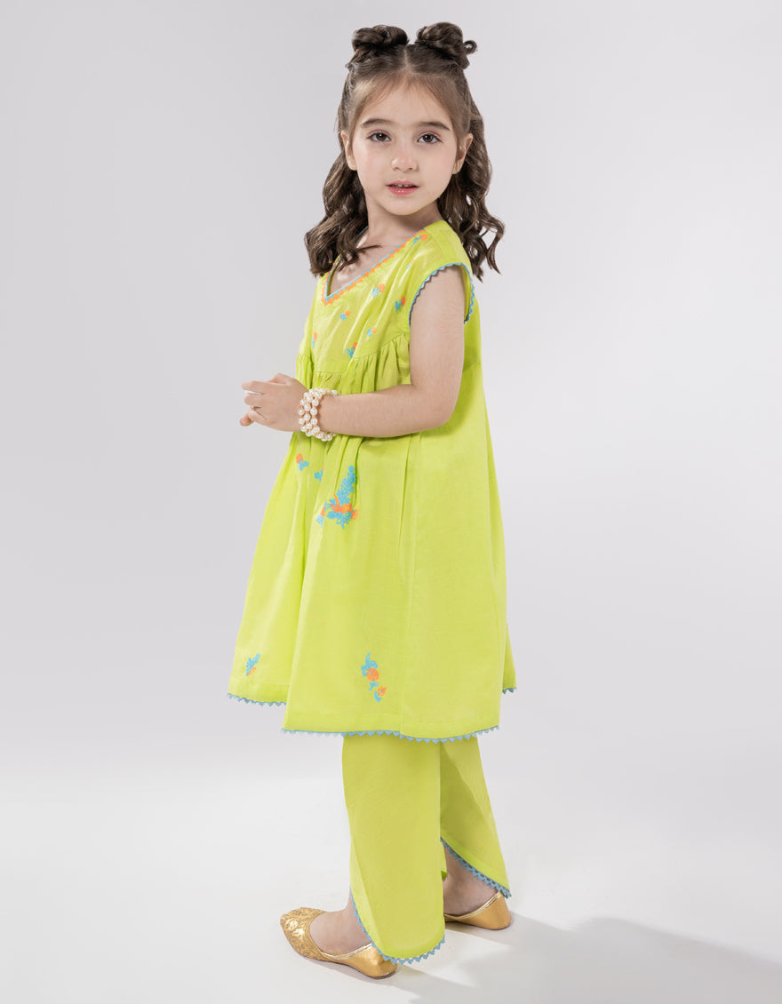 Dobby Light Green Stitched Suit - J. Junaid Jamshed